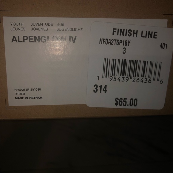 THE NORTH FACE
YOUTH ALPENGLOW IV BOOTS - Picture 8 of 10